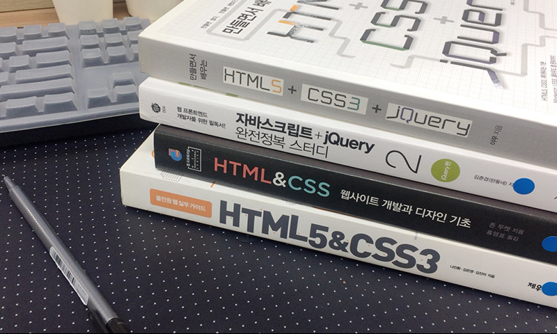 직무 관련 전문 도서들 HTML5  CSS 외