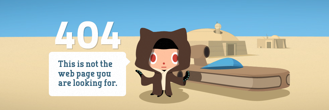 GitHub의 404페이지